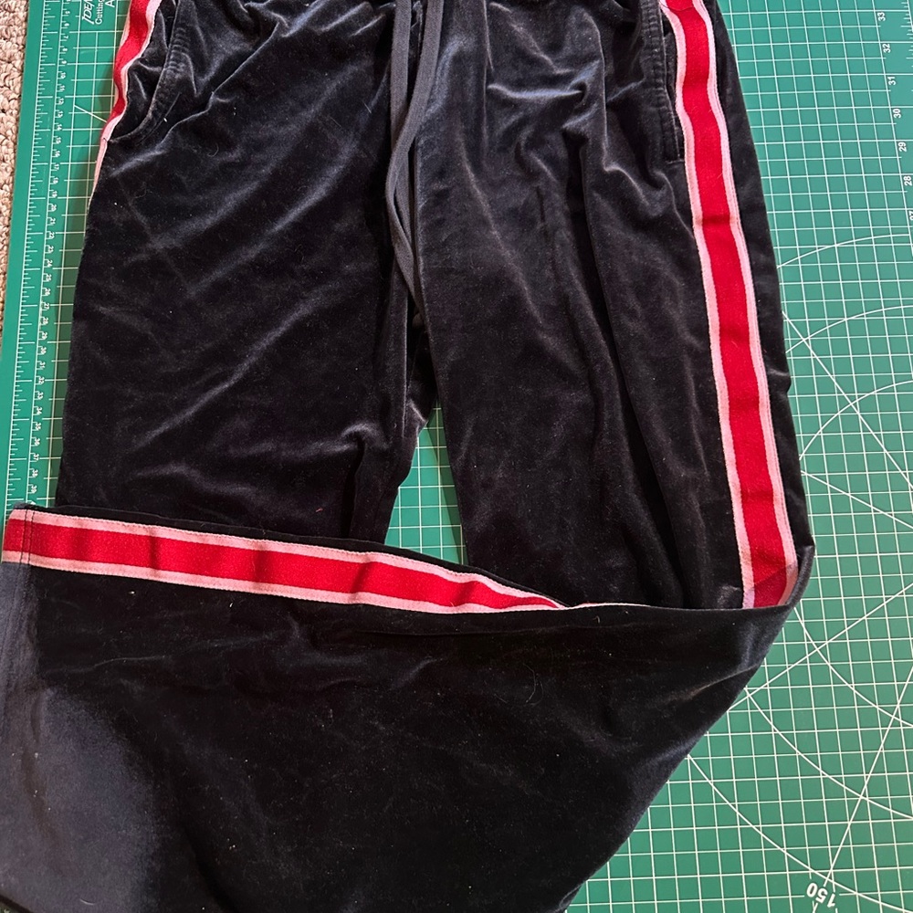 Abercrombie & Fitch Black Velour Waistband Pants